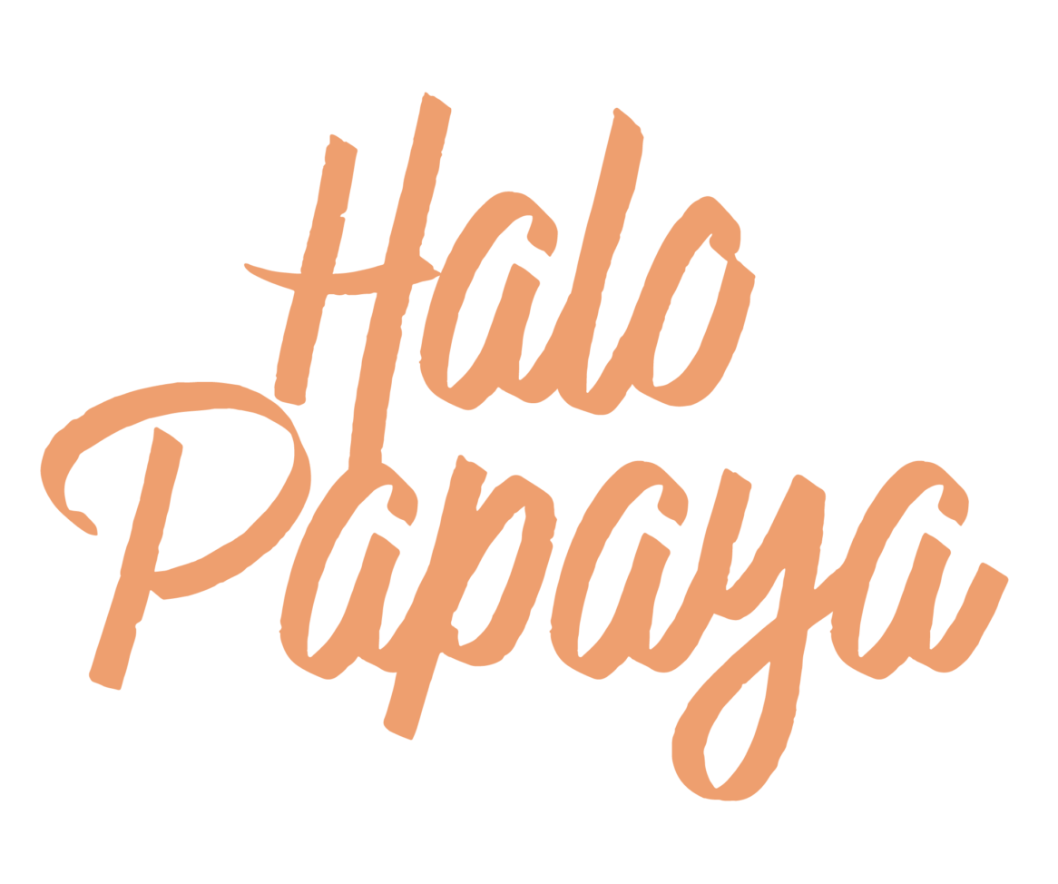 Logotyp Halo Papaya rebranding dla małych i średnich przedsiębiorstw