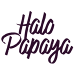 Logotyp Halo Papaya rebranding dla małych i średnich przedsiębiorstw