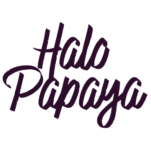 Logotyp Halo Papaya rebranding dla małych i średnich przedsiębiorstw
